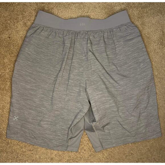Lululemon T.H.E. Linerless Short 9" Heather Allover Sea Salt Light Cast Men's M - Picture 4 of 8